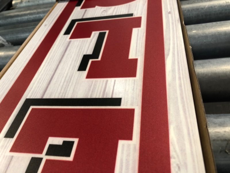 Photo 1 of **STOCK PHOTO REFRENCE ONLY** OUTDOOR LEANER WELCOME SIGN NEW MEXICO LOBOS LOGO 8" X 60" 