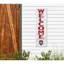 Photo 1 of **STOCK PHOTO REFRENCE ONLY** OUTDOOR LEANER WELCOME SIGN NEW MEXICO LOBOS LOGO 8" X 60" 