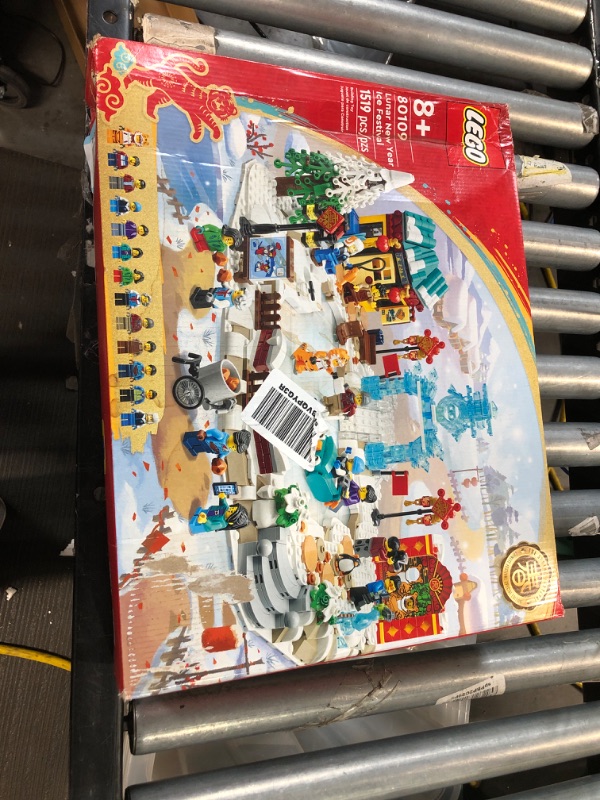 Photo 2 of LEGO Lunar New Year Ice Festival 80109 Building Kit; Gift Toy for Kids Aged 8 and Up; Building Set Featuring a Detailed Winter Scene, Chun Ice Sculpture, 13 Minifigures and More (1,519 Pieces) Frustration-Free Packaging