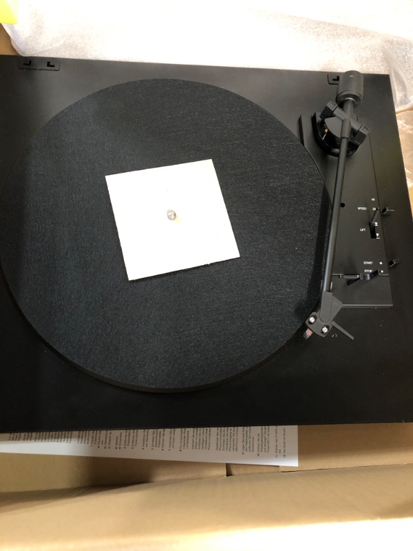 Photo 4 of (PARTS ONLY)Pro-Ject Automat A1 Record Player, Fully Automatic Turntable System with 8.3? Aluminium Tonearm, Damped Metal Platter, Ortofon OM10 Cartridge, Belt Drive,...
