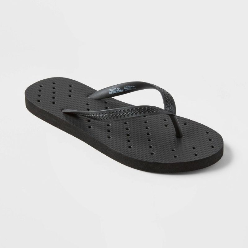 Photo 1 of S Shower Flip Flop Black****Bundle of Three Pairs