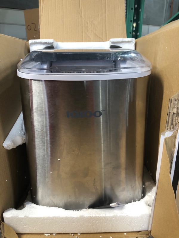 Photo 2 of *PREV USED-missing scooper*
Igloo Electric Countertop Ice Maker Machine