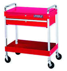 Photo 1 of **PARTS ONLY** **USED** *MISSING PIECES* URREA 2 Tier Rolling Tool Cart, 220 LBS 