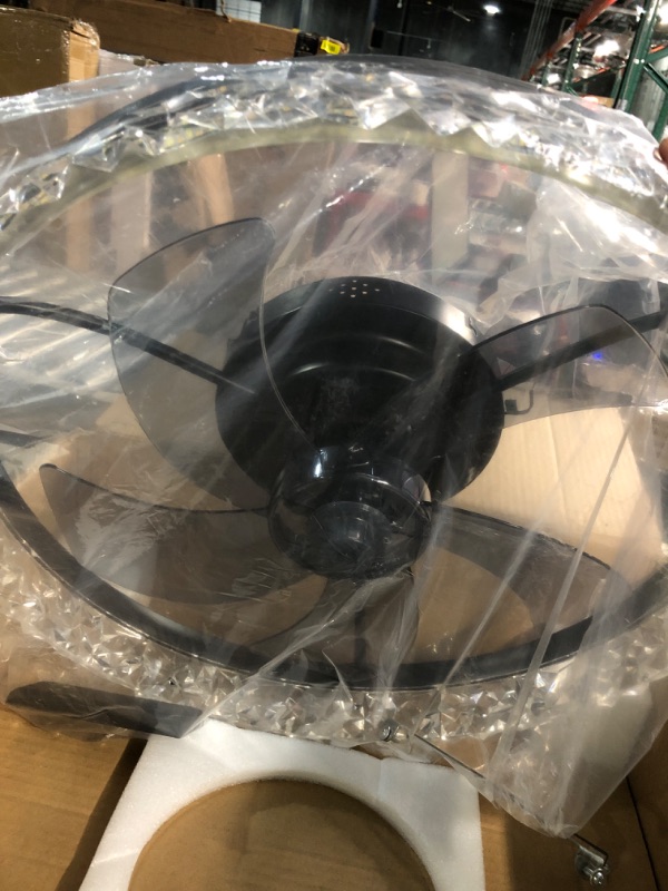 Photo 2 of * light works * fan does not * sold for parts/repair *
CHITBIT 19.7" Ceiling Fan With Lights Remote Control,Dimmable Enclose Bladeless Ceiling Fan