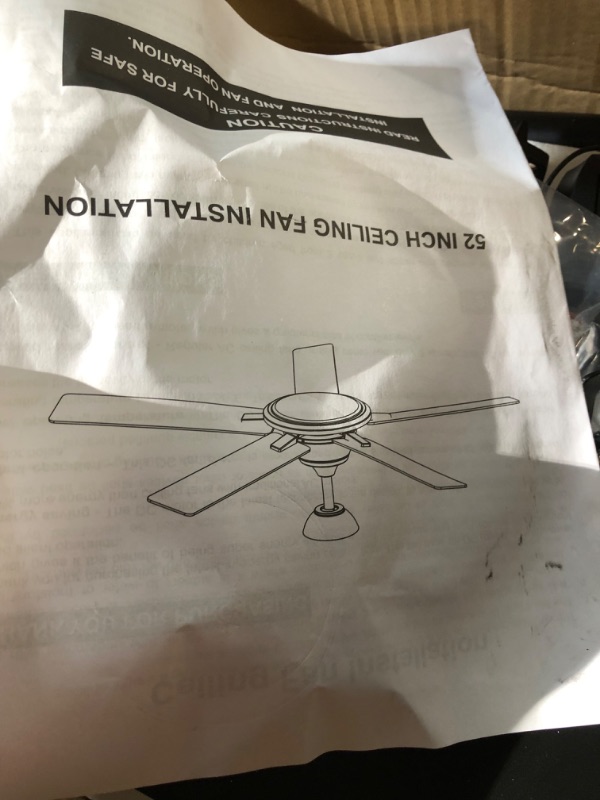 Photo 2 of ***STOCK PHOTO FOR REFERENCE ONLY*** TALOYA 22 inch Ceiling Fan black