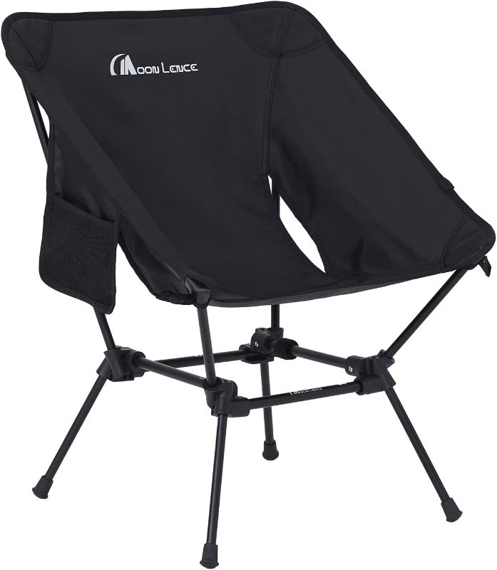 Photo 1 of * see all images * 
MOON LENCE Camping Chairs, Compact Backpacking Chair Lawn Chair with Side Pockets Portable Lightweight 