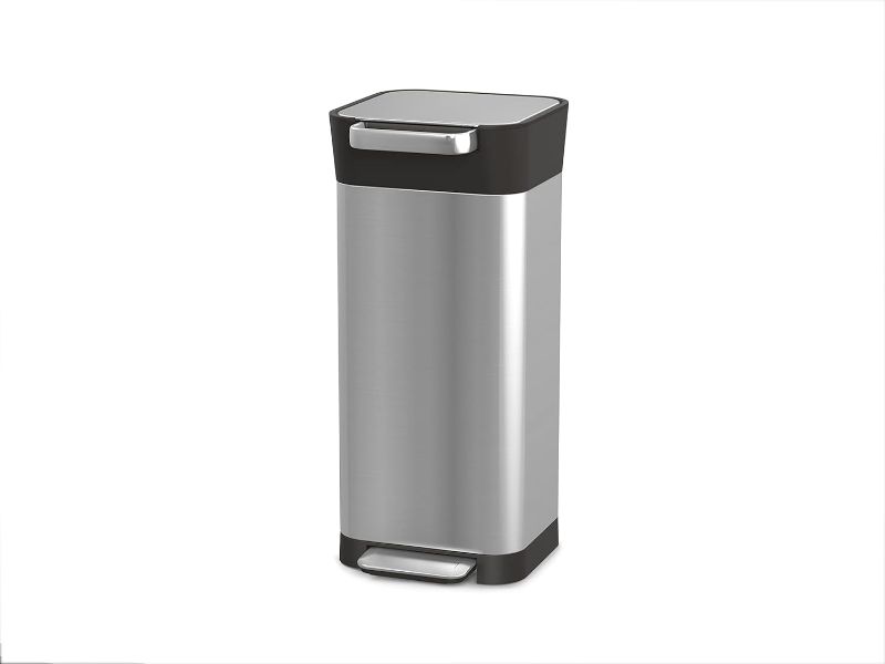 Photo 1 of **SEE NOTES**
Joseph Joseph Intelligent Waste Titan Trash Can Compactor Kitchen Bin with Odor Filter, Holds up to 60L After Compaction, Stainless Steel, 20L
