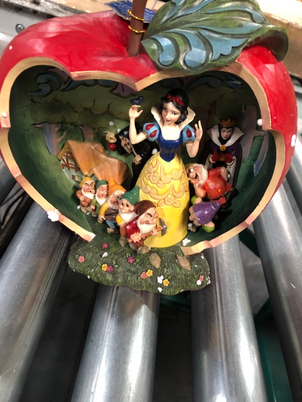 Photo 2 of Enesco Disney Traditions by Jim Shore Snow White and The Seven Dwarfs Apple Scene Figurine, 8 Inch, Multicolor