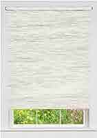 Photo 1 of ***STOCK PHOTO FOR REFERENCE ONLY*** Privacy Silver Gray Cordless Light Filtering Woven Fabric Roller Shade 73 in. W x 72 in. L