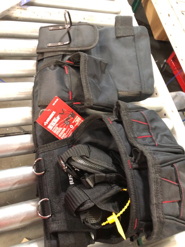 Photo 2 of 2-Bag 18 -Pocket Black Framer's Suspension Rig Work Tool Belt with Suspenders