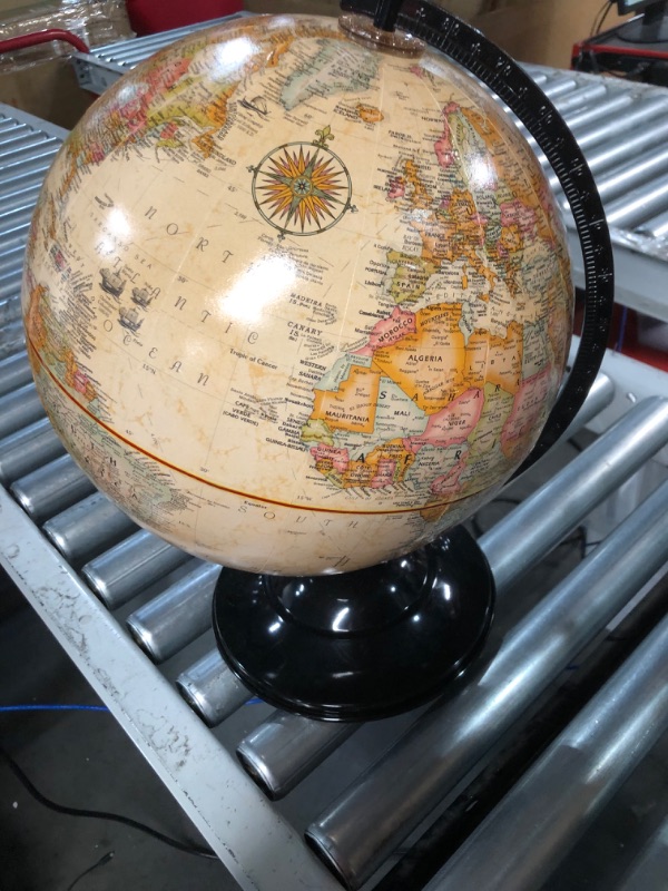 Photo 3 of ***STOCK PHOTO FOR REFERENCE ONLY*** CALIDAKA Geographic Globes, Antique Globe with A Wood Base