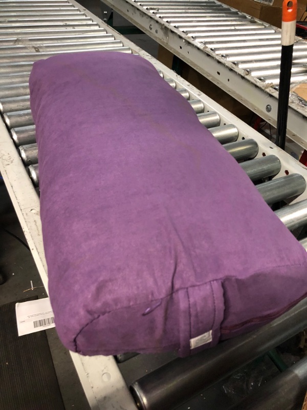 Photo 4 of ***STOCK PHOTO FOR REFERENCE ONLY*** Gaiam Yoga Bolster Rectangular Meditation Pillow Purple