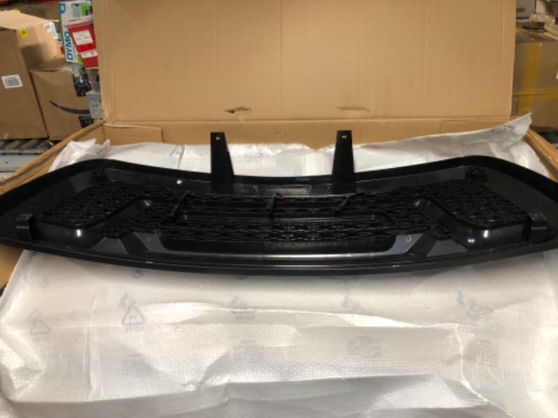 Photo 2 of BoardRoad Grille Front Bumper Hood Upper Grill Matte Black with Signal LED Lights Compatible with 2010-2018 Dodge Ram 2500 3500