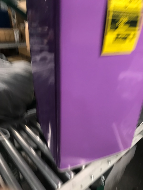 Photo 4 of ***DAMAGED, DOESNT TURN ON*** RCA RFR321-PURPLE 3.2 Cu Ft Compact Fridge, Mini Refrigerator, Purple Purple Refrigerator