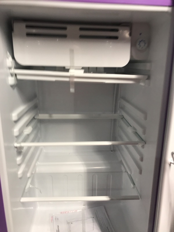 Photo 6 of ***DAMAGED, DOESNT TURN ON*** RCA RFR321-PURPLE 3.2 Cu Ft Compact Fridge, Mini Refrigerator, Purple Purple Refrigerator