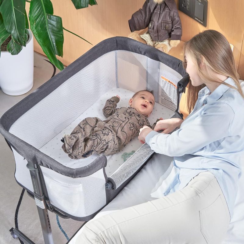 Photo 1 of ***STOCK PHOTO FOR REFERENCE ONLY*** QUTANIX Baby Bassinet Bedside Sleeper