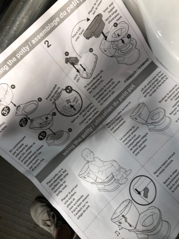 Photo 4 of **DAMAGED**SEE NOTES**
Summer My Size Potty with Transition Ring & Storage, White