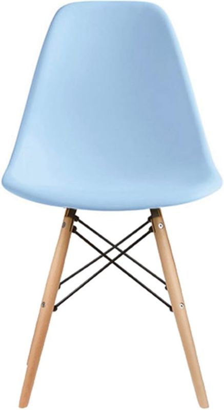 Photo 1 of ***STOCK PHOTO FOR REFERENCE ONLY*** ground blue plastic chair with bacKrest