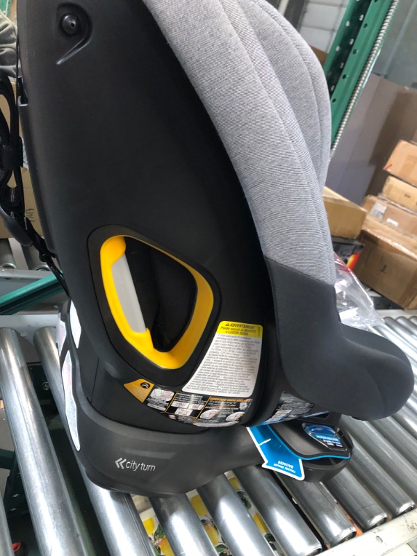 Photo 7 of Baby Jogger City Turn Rotating Convertible Car Seat | Unique Turning Car Seat Rotates for Easy in and Out, Phantom Grey