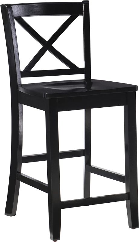 Photo 1 of  Black X Back 24" Counter Stool