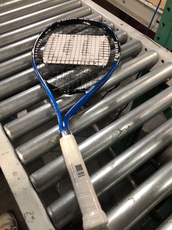 Photo 3 of ***BENT*** WILSON Adult Recreational Tennis Rackets Grip Size 3 - 4 3/8" Blue/Black