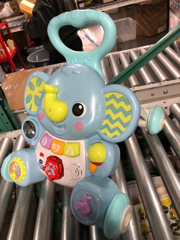 Photo 2 of * used * dirty * needs to be cleaned * 
VTech Sing & Stroll Musical Elephant Walker
