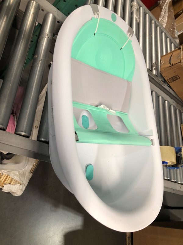 Photo 5 of 4-in-1 Grow-with-Me Bath Tub by Frida Baby Transforms Infant Bathtub to Toddler Bath Seat with Backrest for Assisted Sitting in Tub