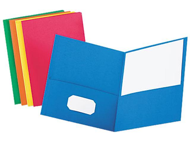 Photo 1 of Oxford 2-Pocket Presentation Folders, Assorted Colors, 25/Box (OXF 57513)