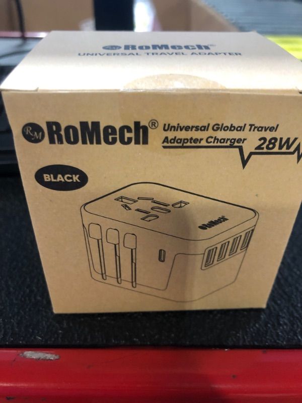 Photo 2 of ROMECH Universal Travel Adapter, 5.6A Smart Power International Plug Adaptor AC Wall Charger for Global Travelling 