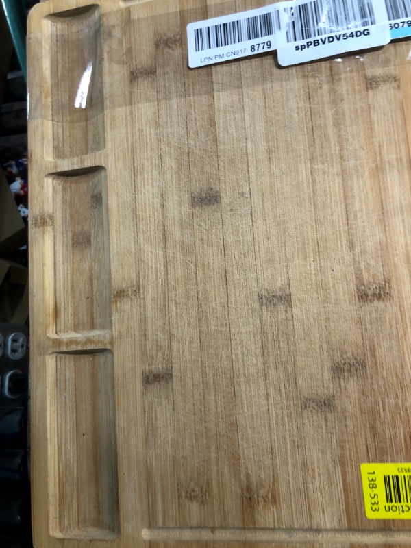 Photo 3 of * used * see all images *
Wood Cutting Boards for Kitchen, 17 x 12 Inch Wooden Cutting Board