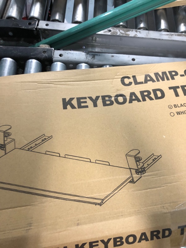 Photo 1 of TechOrbits Keyboard Tray Under Desk – 27" Clamp On Keyboard Drawer Computer Stand – Ergonomic Mouse & Keyboard Sliding Tray Computer Desk Extender