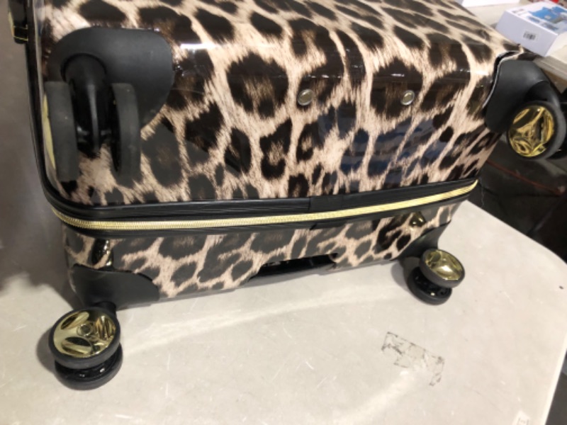 Photo 2 of BEBE Women's Luggage Adriana 29" Hardside Check in Spinner, Leopard