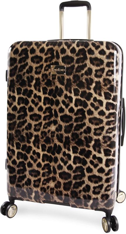 Photo 1 of BEBE Women's Luggage Adriana 29" Hardside Check in Spinner, Leopard