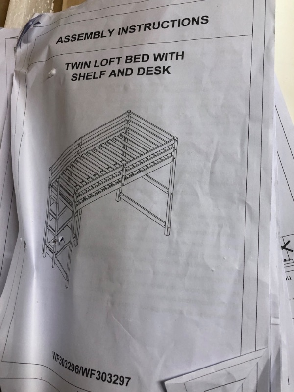 Photo 5 of **SEE NOTES** Twin Loft Bed with Desk