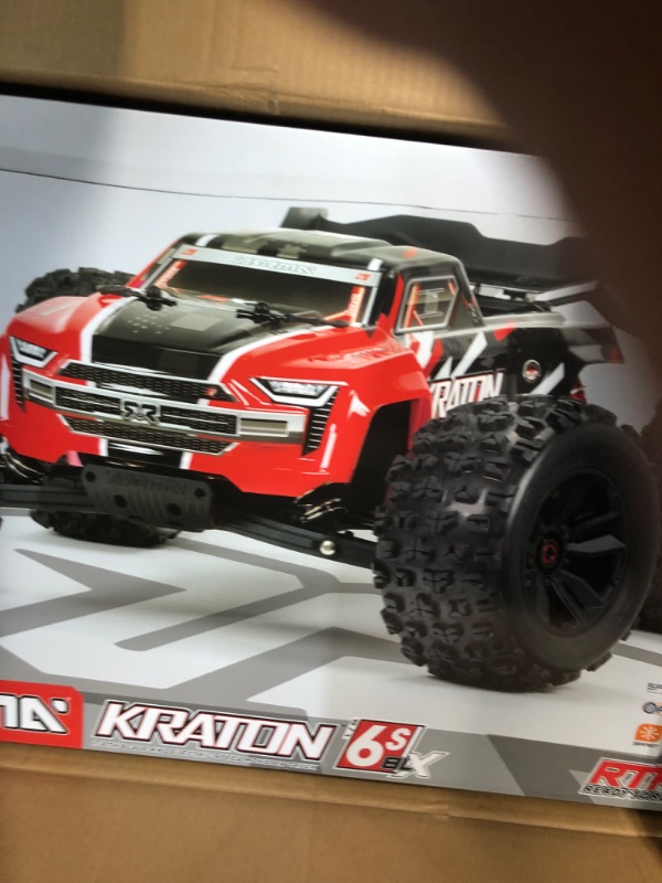 Photo 4 of ARRMA RC Truck 1/8 KRATON 6S V5 4WD BLX Speed Monster Truck with Spektrum Firma RTR, Red, ARA8608V5T1