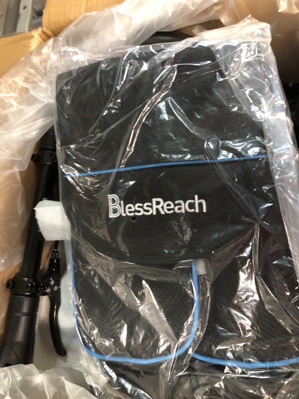 Photo 3 of **PREV OPENED BOX APPEARS NEW**BlessReach Foldable Steerable Knee Walker Crutch Alternative?Deluxe Medical Scooter Double Handbrake,for Adults Injured 