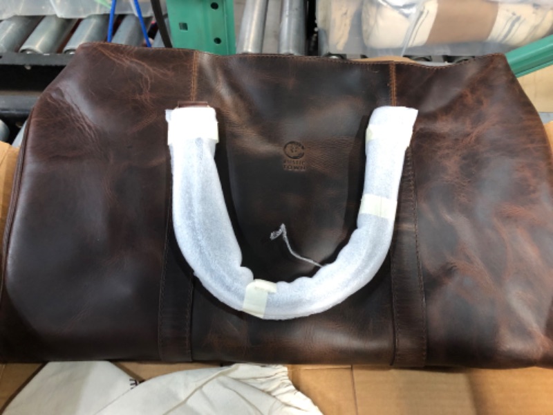 Photo 2 of Handmade Leather Duffle Bag