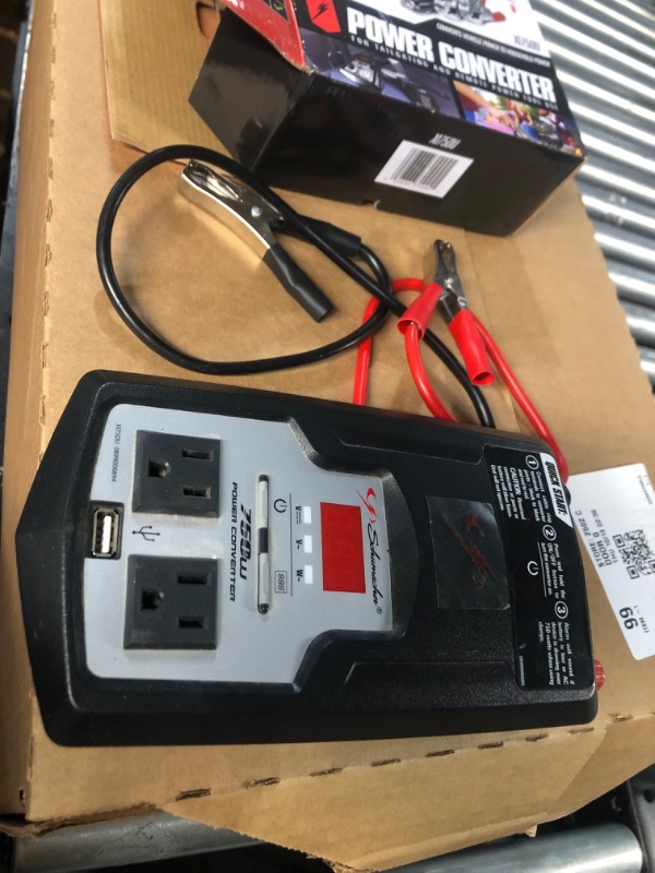 Photo 4 of **NONREFUNDABLE**FOR PARTS OR REPAIR**SEE NOTES**
Schumacher XI75DU AC to DC Digital Power Inverter for Cars - 750W - For Converting Vehicle Power into Household Power