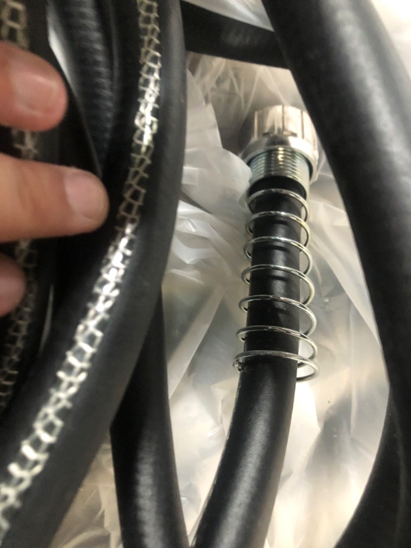 Photo 2 of **USED**
Neverkink Max Teknor Apex 5/8-in x 50-ft Contractor-Duty Kink Free Vinyl Black Coiled Hose
