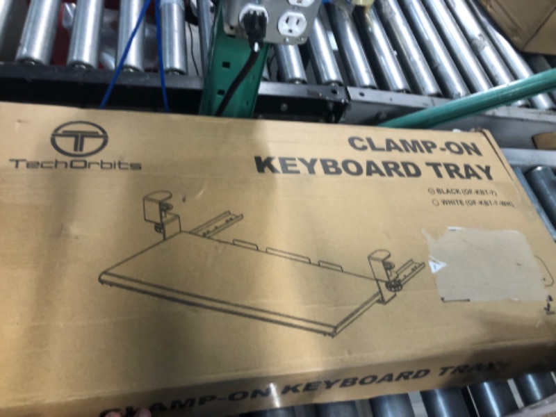 Photo 1 of TechOrbits Keyboard Tray Under Desk – 27" Clamp On Keyboard Drawer Computer Stand 