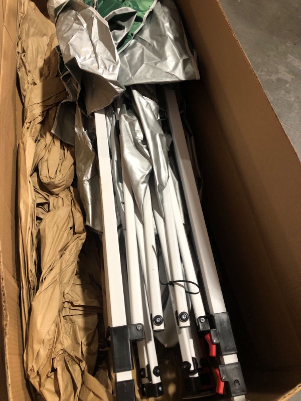 Photo 1 of * item incomplete * sold for parts *
OUTFINE Patio Canopy 10'x10' Pop Up Commercial Instant Gazebo Tent, Outdoor Party Canopies with 4 Removable Zippered Sidewalls, Stakes x8, 