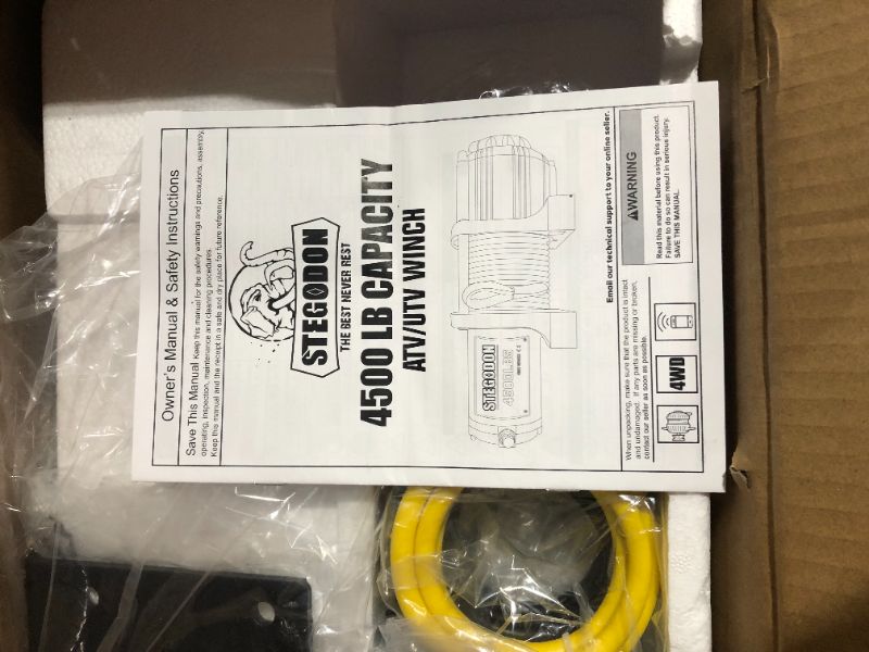 Photo 4 of ***UNABLE TO TEST***
STEGODON New 4500 lb. Load Capacity Electric Winch,12V