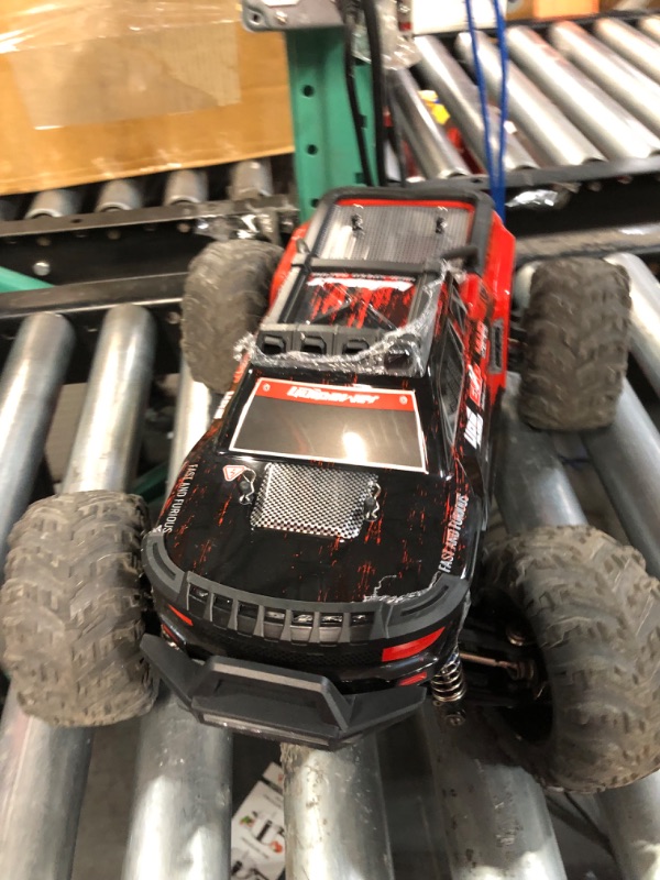 Photo 3 of Axguter 1:10 Scale All Terrain RC Car, 4WD High Speed RC Truck for Adults,2.4 GHz Remote Control Car with LED Lights, 4X4 Waterproof Off-Road 