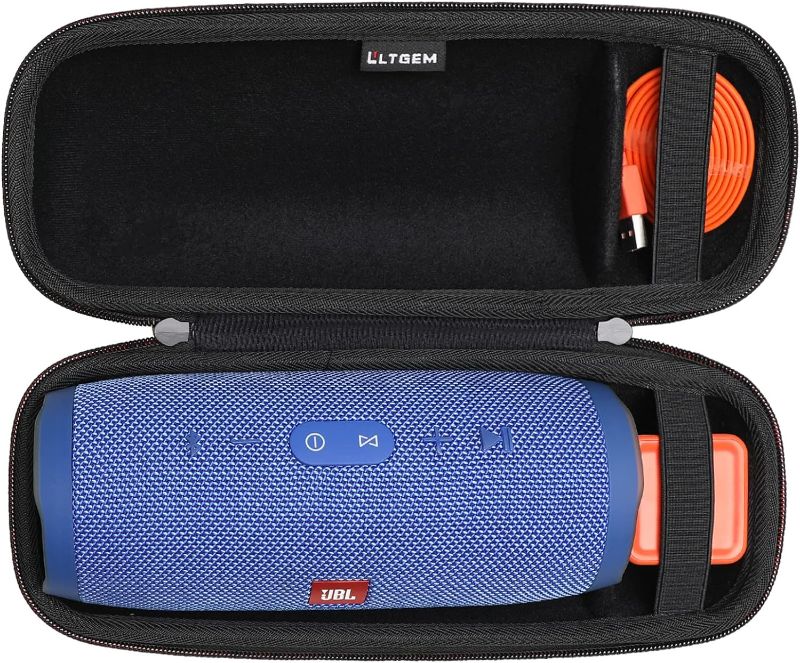 Photo 1 of (USED) LTGEM Case for JBL Charge 3 Speaker Carrying Case Hard Storage Travel Protective Bag Fits Charger and USB Cable (Velvet Black)
