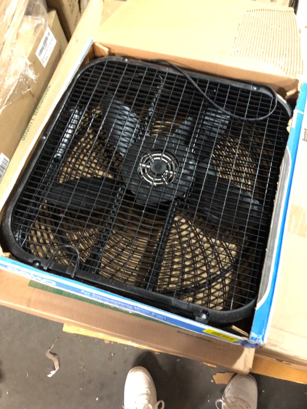 Photo 2 of * one fan blade broken * still runs * sold for parts * 
Lasko Black Dècor Colors 20? Box Fan