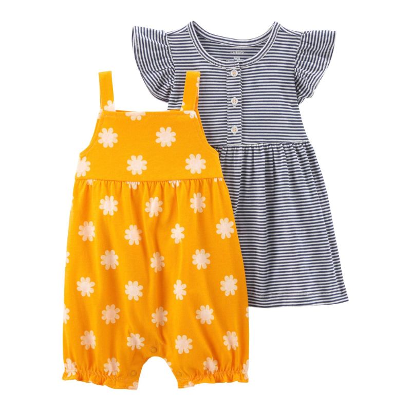 Photo 1 of 2-Pack Romper & Dress Set (9M)