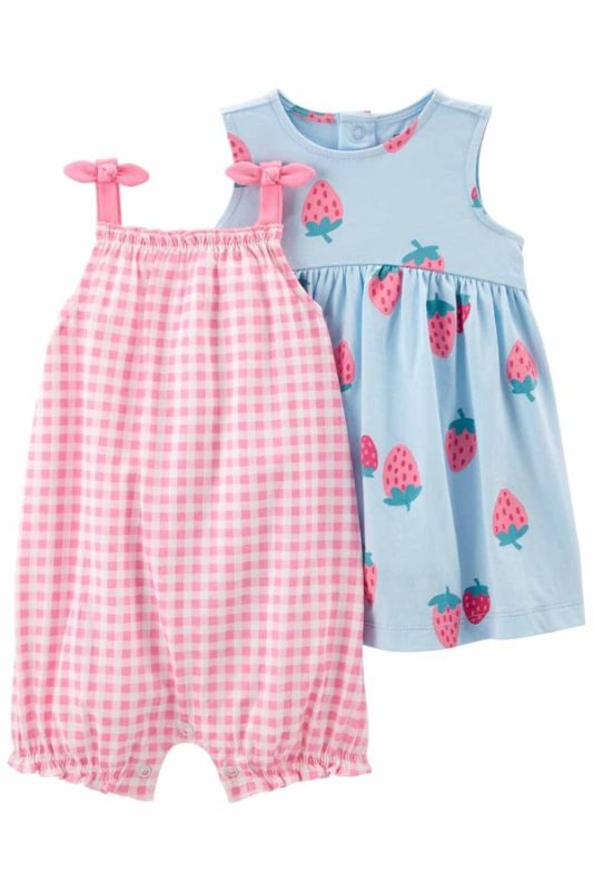 Photo 1 of 2-Pack Romper & Dress Set (6M)