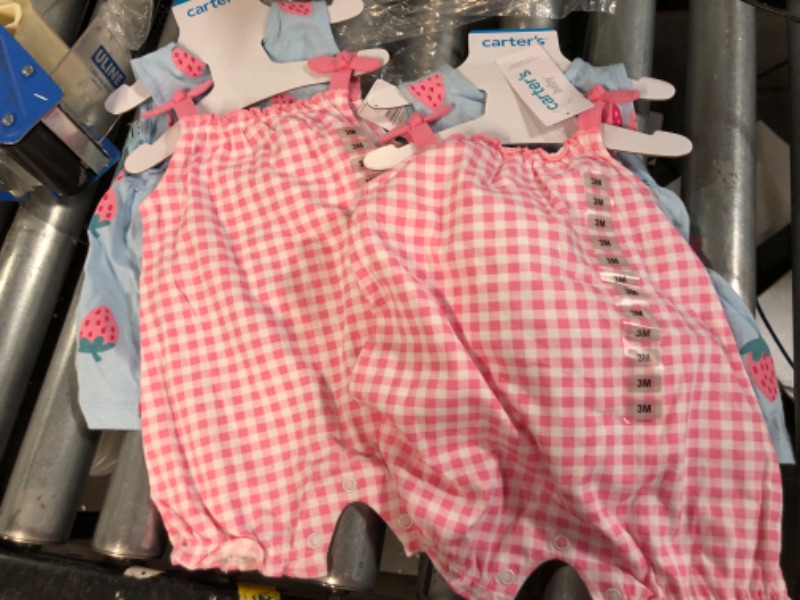 Photo 1 of Carter's Girls Toddler 2 Piece Cotton Bodysuit Dress Set 2 pack
