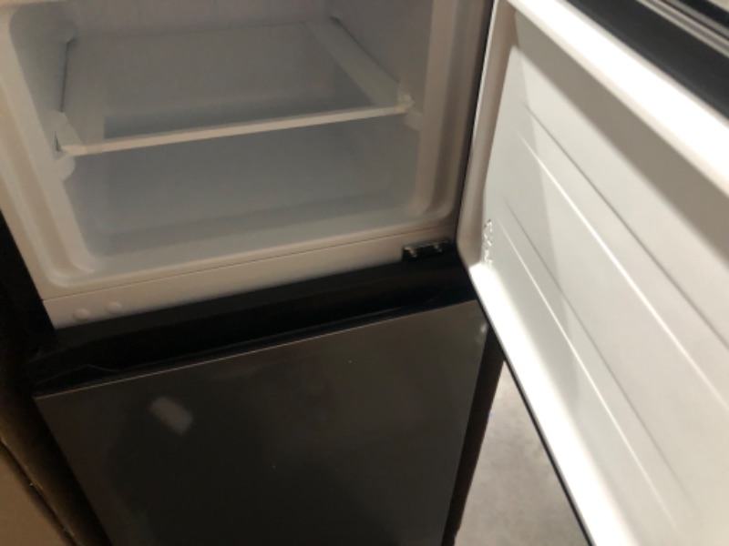 Photo 6 of Anukis Compact Refrigerator 4.0 Cu Ft 2 Door Mini Fridge with Freezer For Apartment, Dorm, Office, Family, Basement, Garage, Black