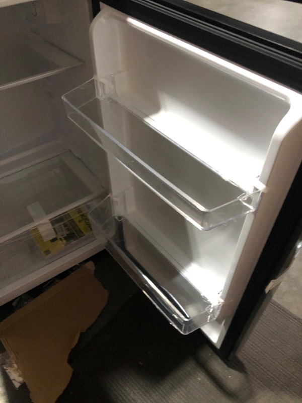 Photo 10 of Anukis Compact Refrigerator 4.0 Cu Ft 2 Door Mini Fridge with Freezer For Apartment, Dorm, Office, Family, Basement, Garage, Black